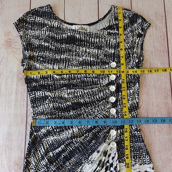 Joseph Ribkoff buttoned asymmetrical stretchy tunic sz 6 - Picture 6 of 8